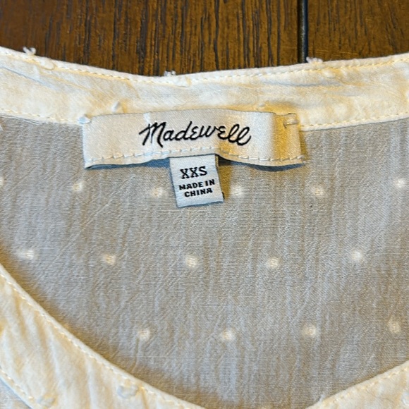 Madewell Balloon-Sleeve Peasant Top in Clipdot - Picture 8 of 12